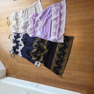 4 Wacoal / Intimissimi Multiple Sheer Lace Chemises